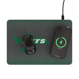 New York Jets 1963 Historic Collection Linen 15-Watt Wireless Charger and Mouse Pad