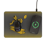 Pittsburgh Steelers 1961 Historic Collection Linen 15-Watt Wireless Charger and Mouse Pad