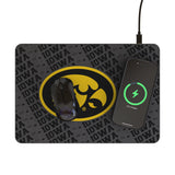 University of Iowa Hawkeyes Monocolor Tilt 15-Watt Wireless Charger and Mouse Pad