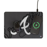 Atlanta Braves Personalized Tilt 15-Watt Wireless Charger and Mouse Pad