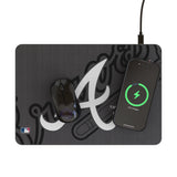 Atlanta Braves Monocolor Tilt 15-Watt Wireless Charger and Mouse Pad