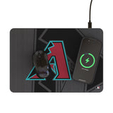 Arizona Diamondbacks Personalized Tilt 15-Watt Wireless Charger and Mouse Pad