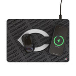 Cincinnati Reds Personalized Tilt 15-Watt Wireless Charger and Mouse Pad