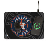 Houston Astros Monocolor Tilt 15-Watt Wireless Charger and Mouse Pad
