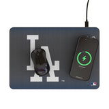 LA Dodgers Linen 15-Watt Wireless Charger and Mouse Pad