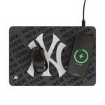 New York Yankees Monocolor Tilt 15-Watt Wireless Charger and Mouse Pad