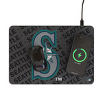 Seattle Mariners Personalized Tilt 15-Watt Wireless Charger and Mouse Pad