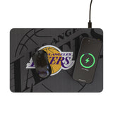 Los Angeles Lakers Personalized Tilt 15-Watt Wireless Charger and Mouse Pad