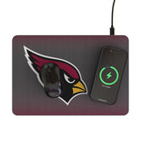 Arizona Cardinals Linen 15-Watt Wireless Charger and Mouse Pad