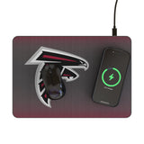 Atlanta Falcons Linen 15-Watt Wireless Charger and Mouse Pad