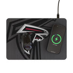 Atlanta Falcons Personalized Tilt 15-Watt Wireless Charger and Mouse Pad