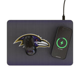 Baltimore Ravens Linen 15-Watt Wireless Charger and Mouse Pad