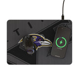 Baltimore Ravens Personalized Tilt 15-Watt Wireless Charger and Mouse Pad