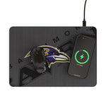 Baltimore Ravens Monocolor Tilt 15-Watt Wireless Charger and Mouse Pad