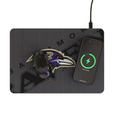 Baltimore Ravens Monocolor Tilt 15-Watt Wireless Charger and Mouse Pad