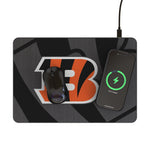 Cincinnati Bengals Personalized Tilt 15-Watt Wireless Charger and Mouse Pad