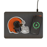 Cleveland Browns Linen 15-Watt Wireless Charger and Mouse Pad