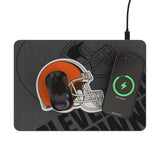 Cleveland Browns Personalized Tilt 15-Watt Wireless Charger and Mouse Pad