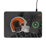 Cleveland Browns Monocolor Tilt 15-Watt Wireless Charger and Mouse Pad
