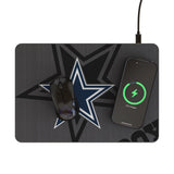 Dallas Cowboys Monocolor Tilt 15-Watt Wireless Charger and Mouse Pad