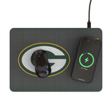 Green Bay Packers Linen 15-Watt Wireless Charger and Mouse Pad