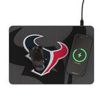 Houston Texans Personalized Tilt 15-Watt Wireless Charger and Mouse Pad