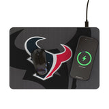 Houston Texans Monocolor Tilt 15-Watt Wireless Charger and Mouse Pad