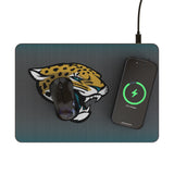 Jacksonville Jaguars Linen 15-Watt Wireless Charger and Mouse Pad