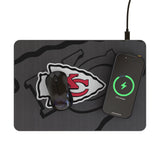 Kansas City Chiefs Monocolor Tilt 15-Watt Wireless Charger and Mouse Pad