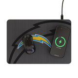 Los Angeles Chargers Personalized Tilt 15-Watt Wireless Charger and Mouse Pad