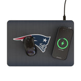New England Patriots Linen 15-Watt Wireless Charger and Mouse Pad