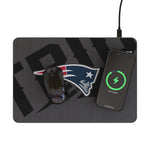 New England Patriots Monocolor Tilt 15-Watt Wireless Charger and Mouse Pad