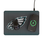 Philadelphia Eagles Linen 15-Watt Wireless Charger and Mouse Pad