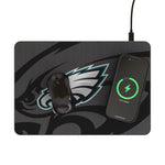 Philadelphia Eagles Personalized Tilt 15-Watt Wireless Charger and Mouse Pad