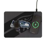 Seattle Seahawks Personalized Tilt 15-Watt Wireless Charger and Mouse Pad