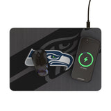 Seattle Seahawks Personalized Tilt 15-Watt Wireless Charger and Mouse Pad