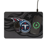 Tennessee Titans Personalized Tilt 15-Watt Wireless Charger and Mouse Pad