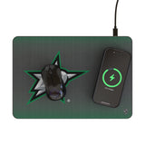 Dallas Stars Linen 15-Watt Wireless Charger and Mouse Pad