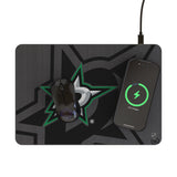 Dallas Stars Monocolor Tilt 15-Watt Wireless Charger and Mouse Pad