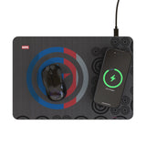 Marvel Avengers Captain America Sigil 15-Watt Wireless Charger and Mouse Pad