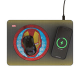 Marvel Avengers Iron Man Grid 15-Watt Wireless Charger and Mouse Pad