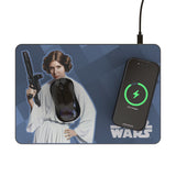 Star Wars Princess Leia Organa Color Block 15-Watt Wireless Charger and Mouse Pad