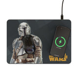 Star Wars: The Mandalorian Din Djarin Color Block 15-Watt Wireless Charger and Mouse Pad