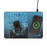 Star Wars: The Mandalorian Grogu and Din Djarin Portrait 15-Watt Wireless Charger and Mouse Pad