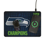 Seattle Seahawks 2026 Super Bowl 15-Watt Wireless Charger and Mouse Pad