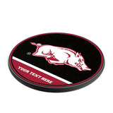 University of Arkansas Fayetteville Razorbacks Personalized Endzone Solid 15-Watt Wireless Charger