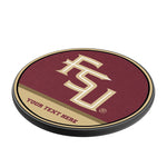 Florida State University Seminoles Athletic Wordmark Personalized Endzone Solid 15-Watt Wireless Charger