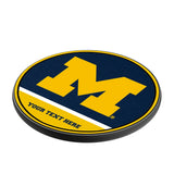 University of Michigan Wolverines Personalized Endzone Solid 15-Watt Wireless Charger