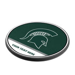 Michigan State University Spartans Personalized Endzone Solid 15-Watt Wireless Charger