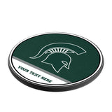 Michigan State University Spartans Personalized Endzone Solid 15-Watt Wireless Charger